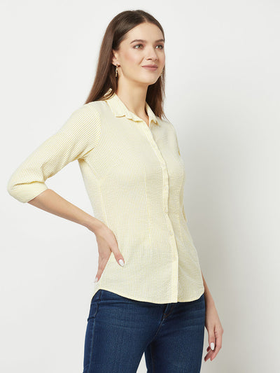  Yellow Pin-Stripe Shirt