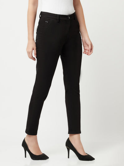 Black Trousers-Women Trousers-Crimsoune Club