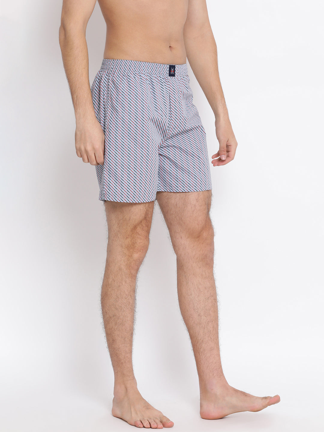 Grey Printed Boxer - Men Boxers