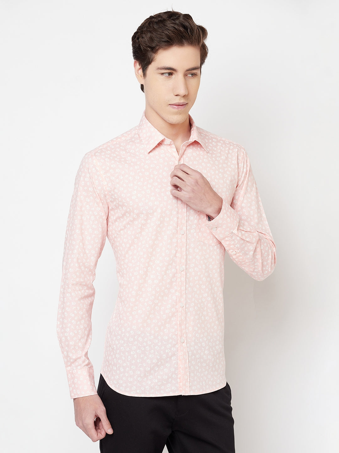 Pink Floral Shirt - Men Shirts