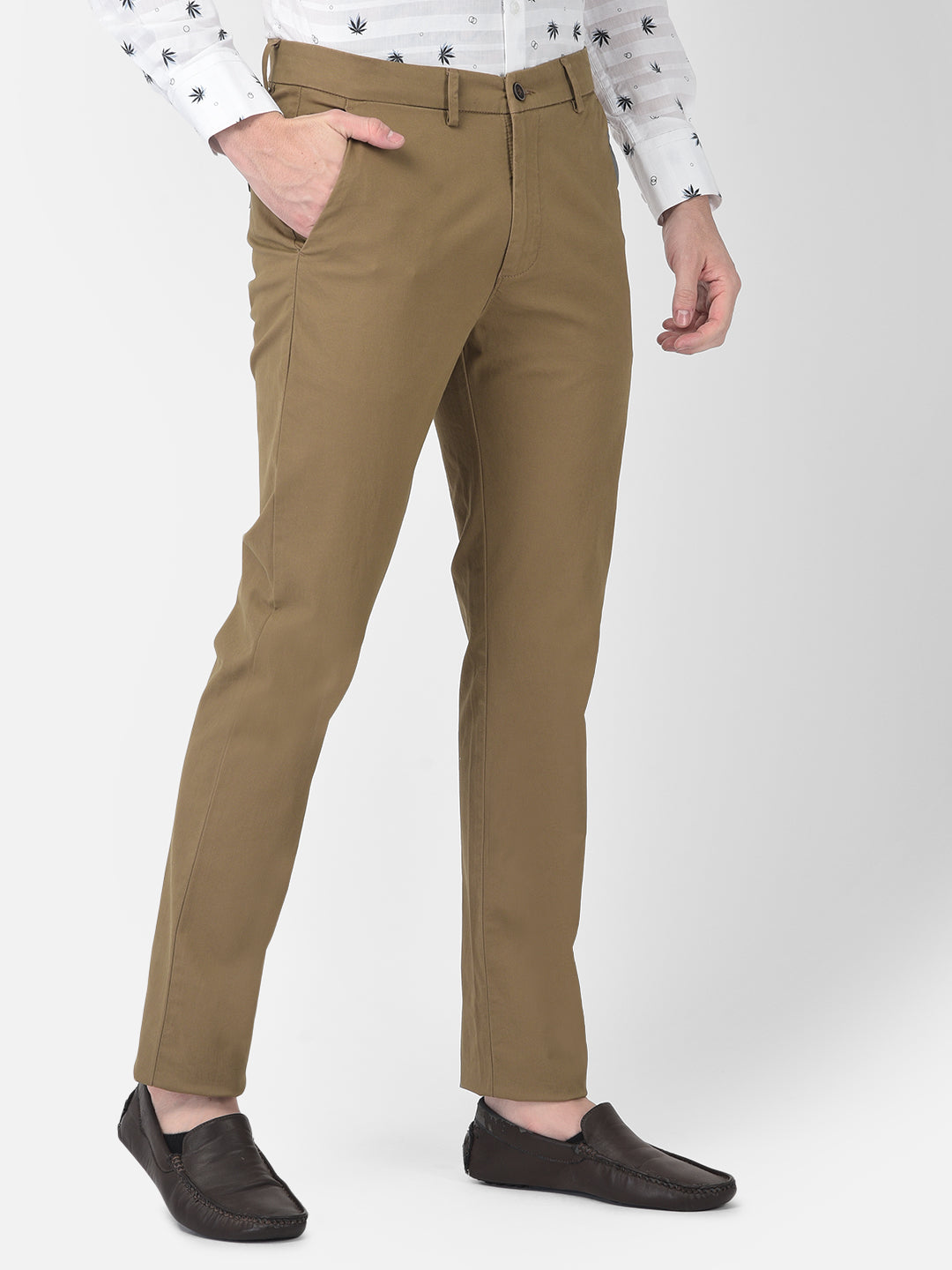 Brown Trousers-Men Trousers-Crimsoune Club