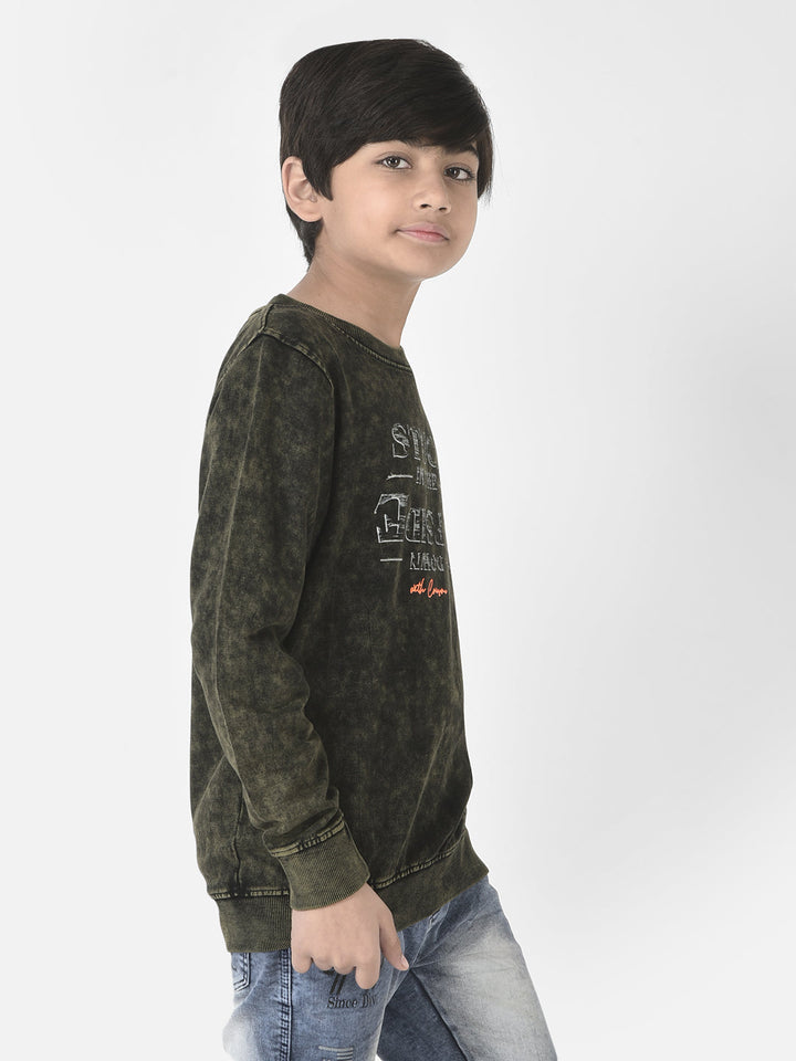  Green Tie-Dye Sweatshirt