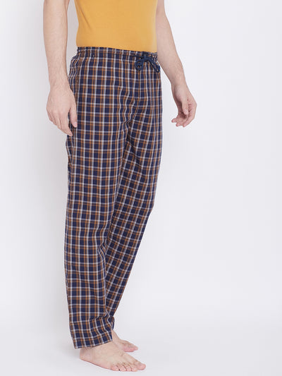 Checked Straight Lounge Pants - Men Lounge Pants