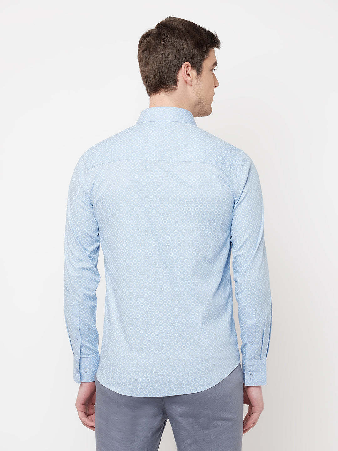 Blue Printed Casual Shirt - Men Shirts