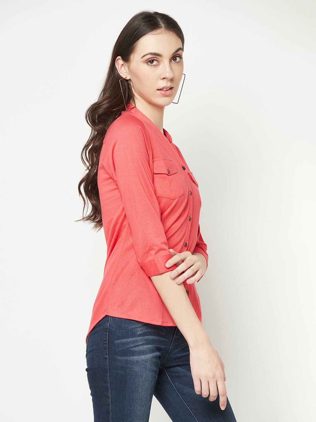  Pink Shirt Style Top