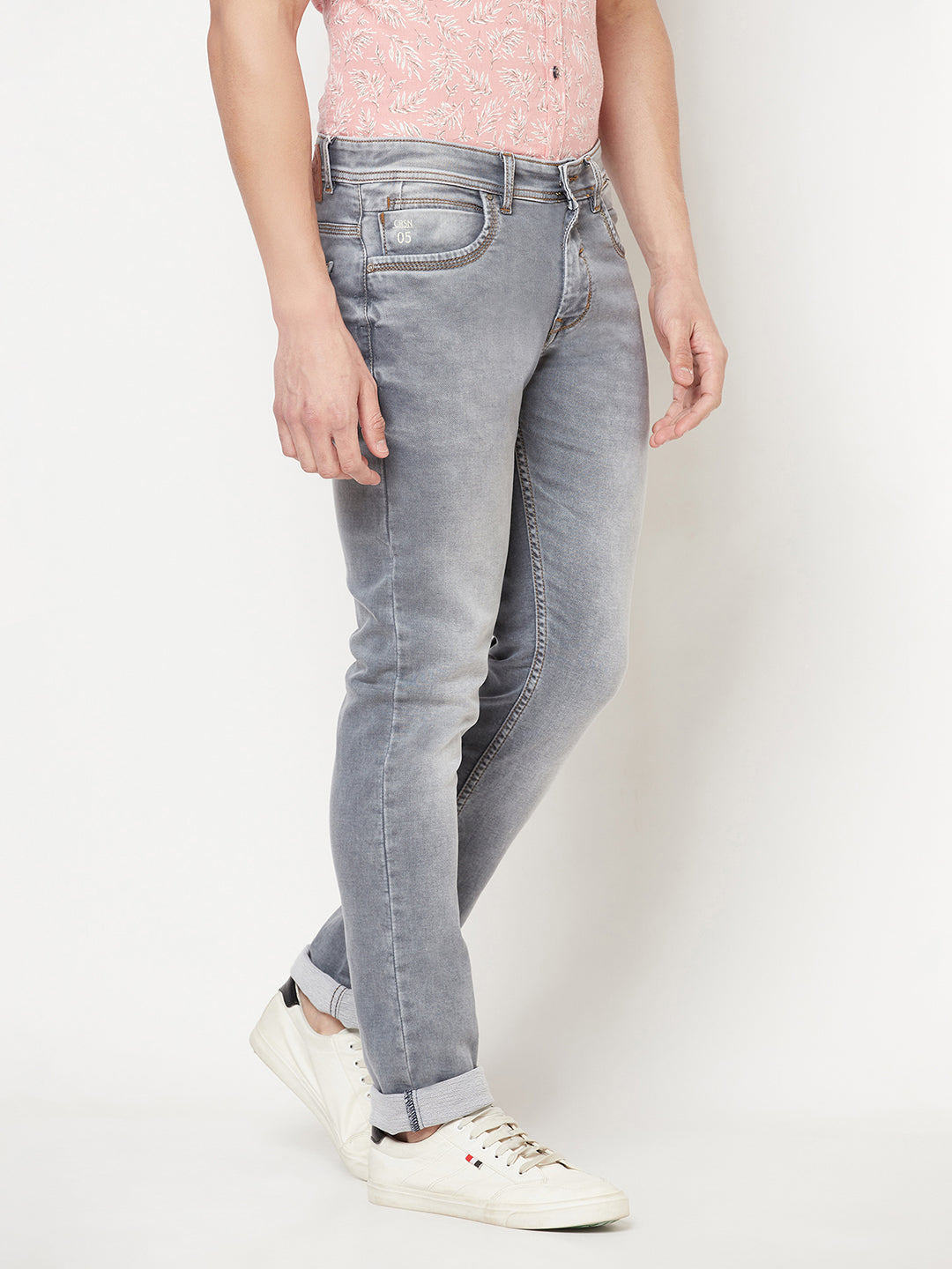 Grey Light Fade Jeans - Men Jeans