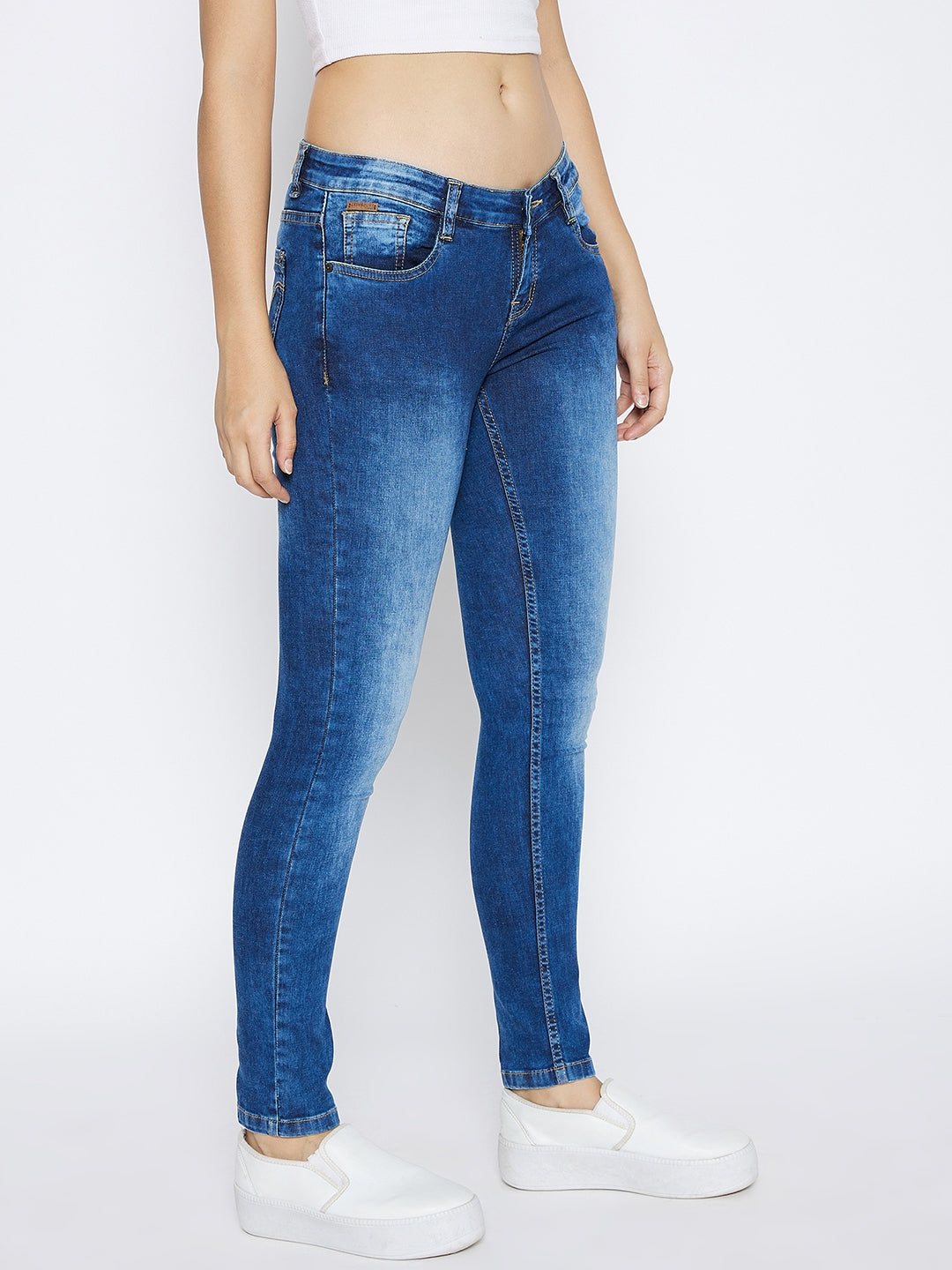 Blue Super Skinny Fit Jeans - Women Jeans