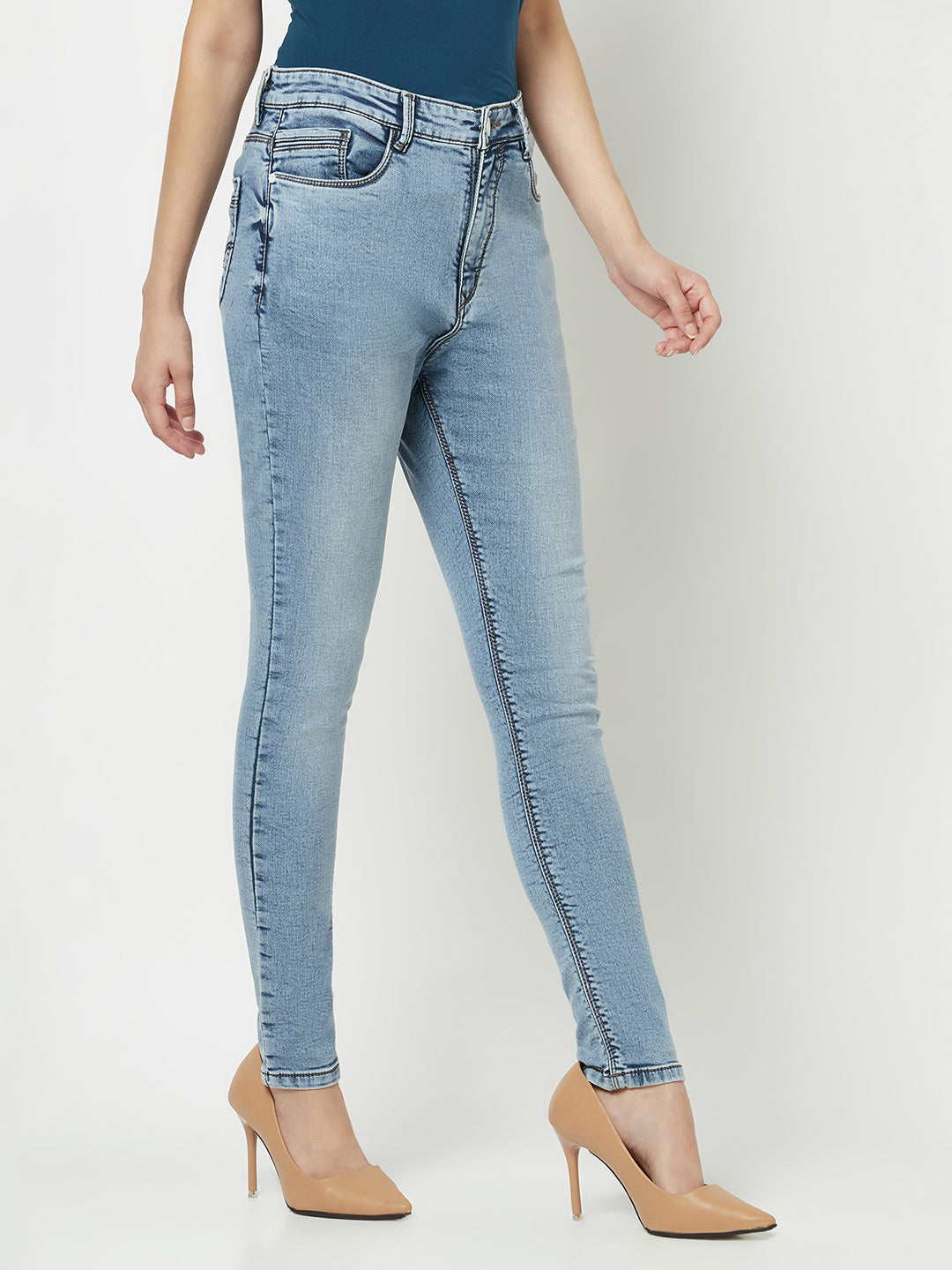  Slim-Fitting Blue Jeans