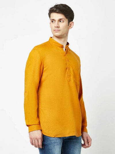  Mustard Shirt Style Kurta 