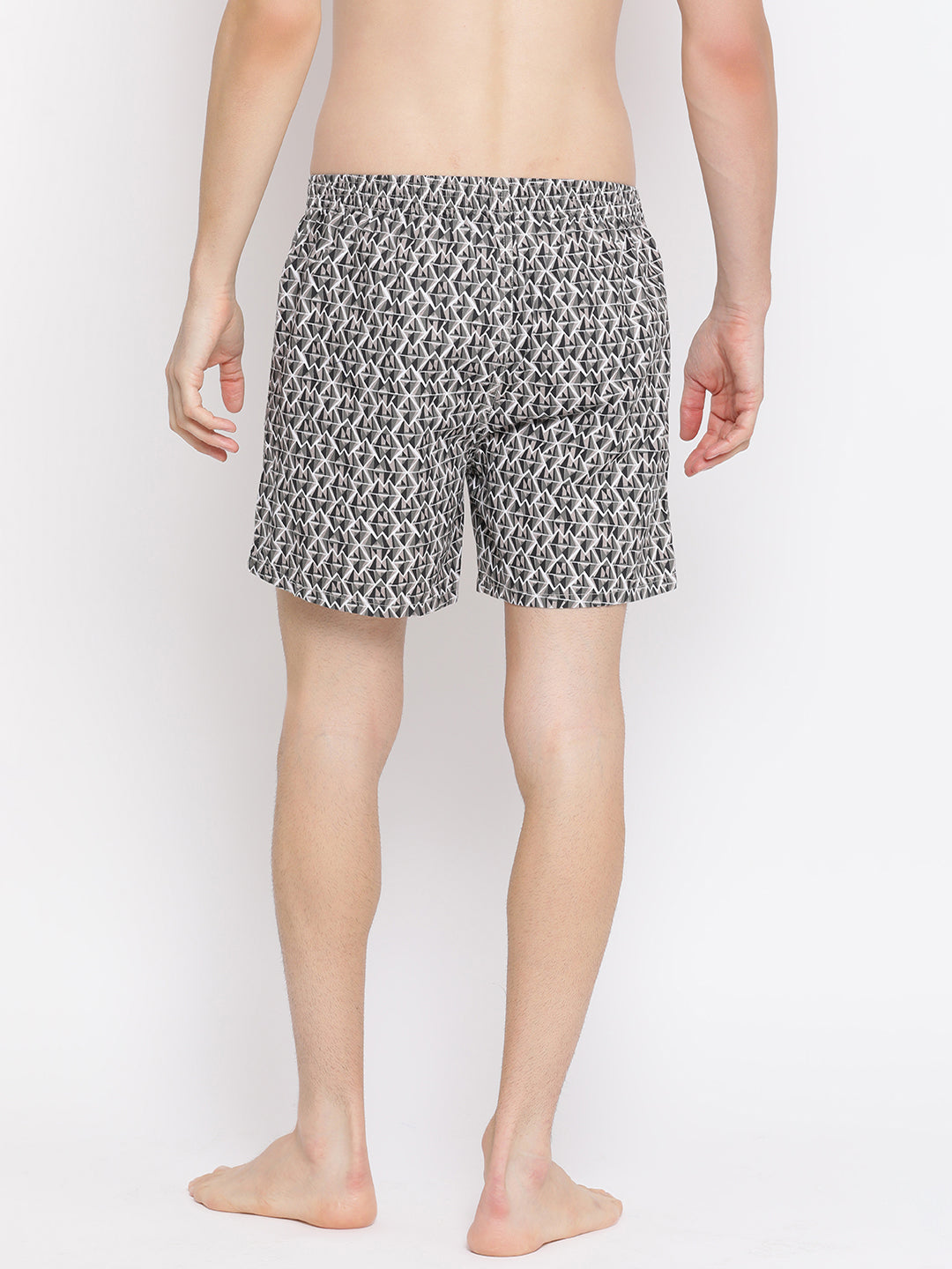 Grey Printed Boxer - Men Boxers