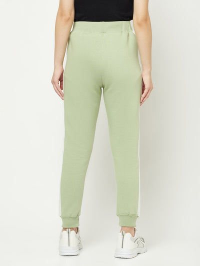 Mint Green Colour-Blocked Joggers
