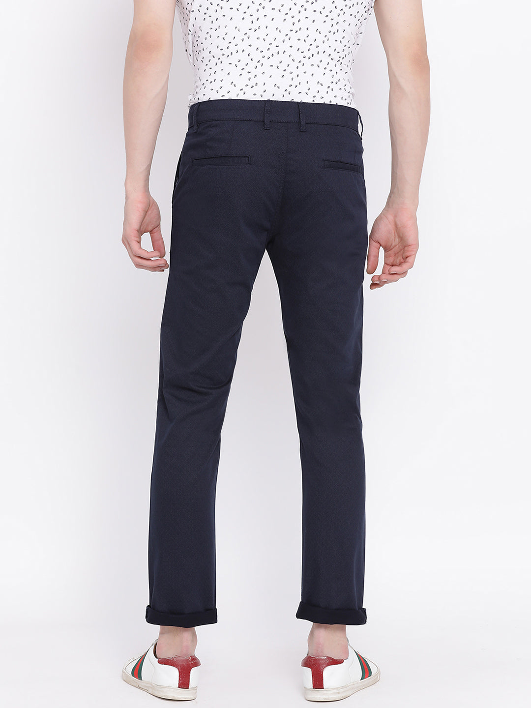 Blue Slim fit Trousers - Men Trousers