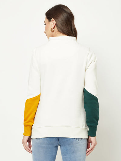  Multi-Colour Colour-Blocked Sweatshirt