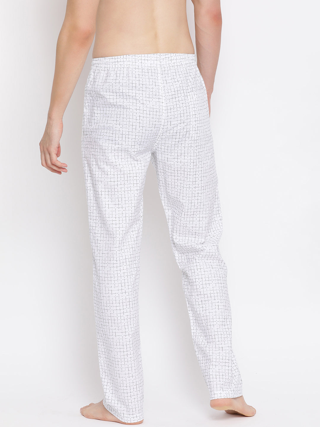 Checked Cotton Lounge Pants - Men Lounge Pants