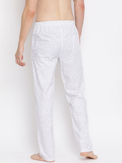 Checked Cotton Lounge Pants - Men Lounge Pants