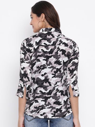 Slim Fit Printed Shirt - Women Shirts