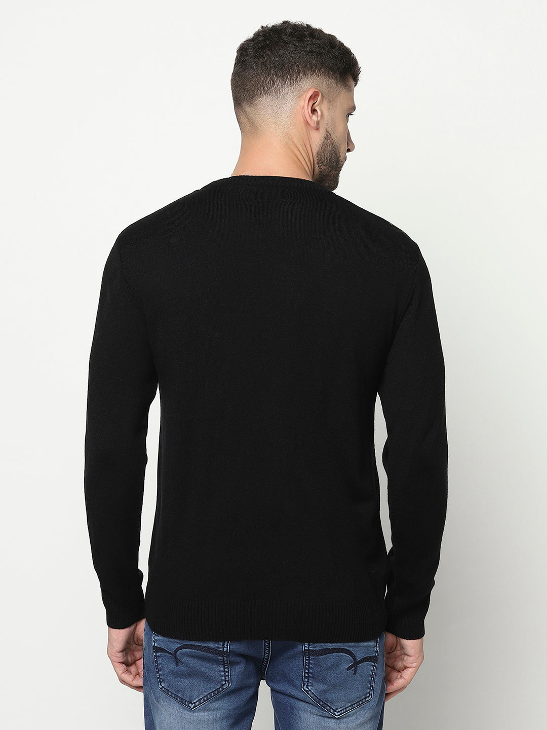 Abstract Print Sweater-Men Sweaters-Crimsoune Club