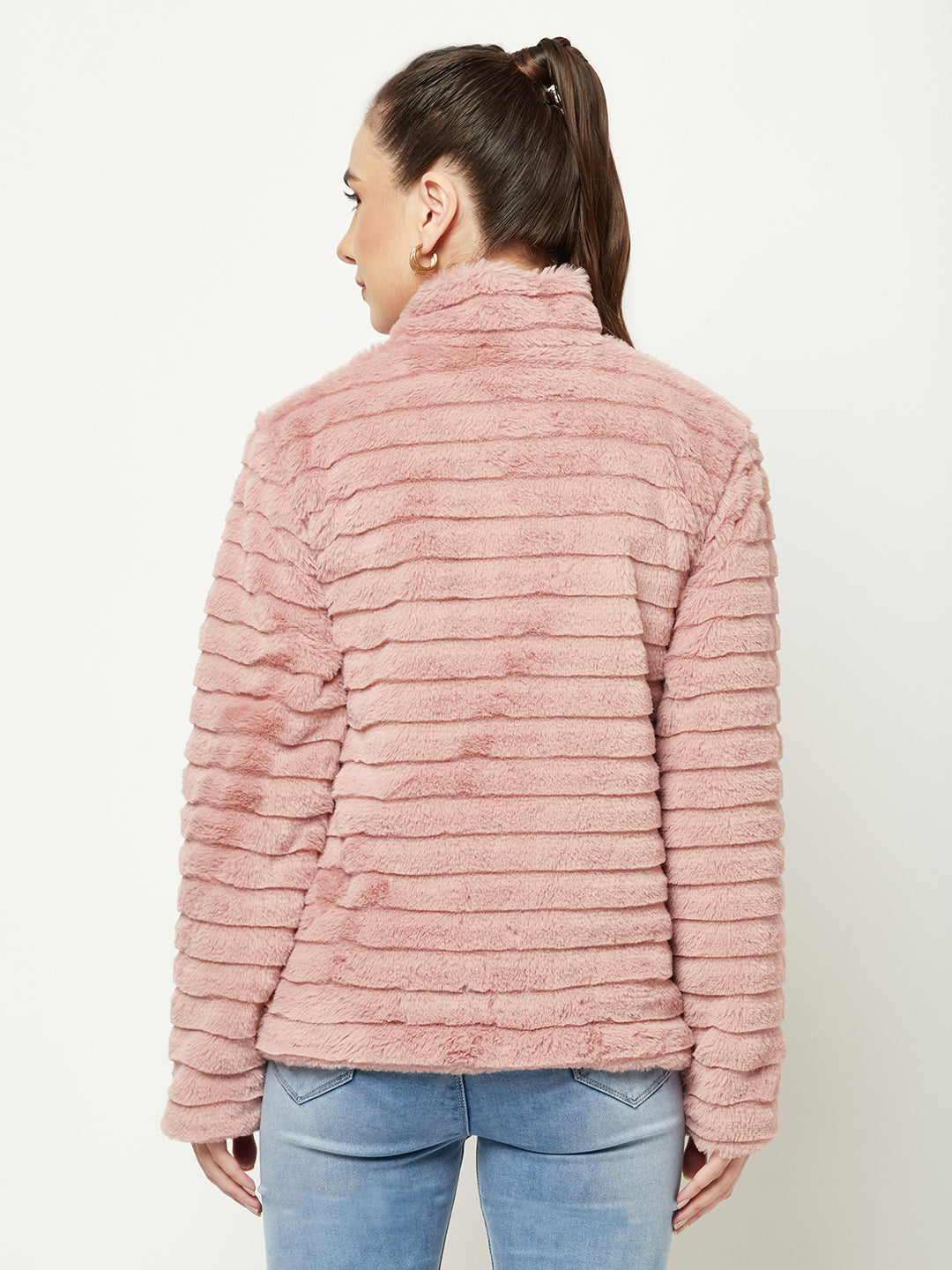   Pink Faux Fur Jacket