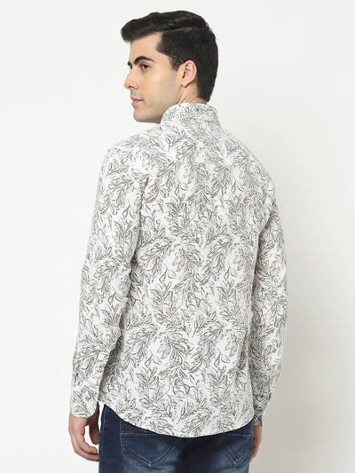  White Shirt in Floral Print