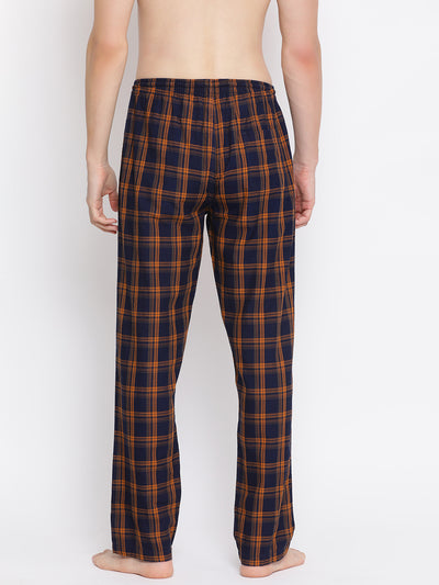Checked Cotton Lounge Pants - Men Lounge Pants
