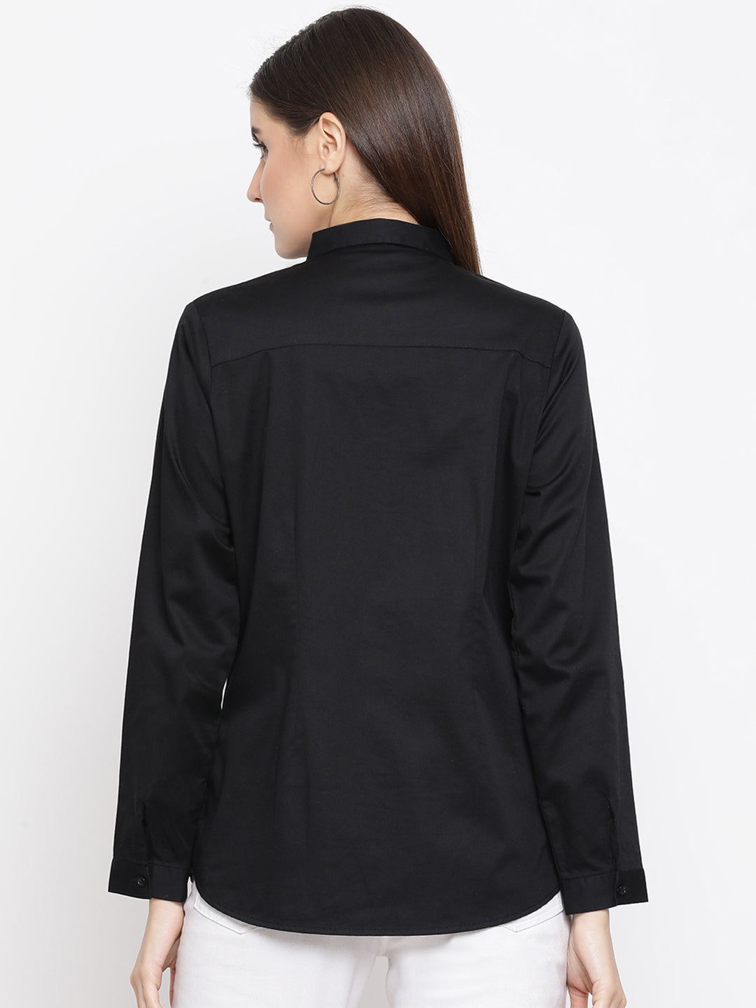 Black Button up Shirt - Women Shirts