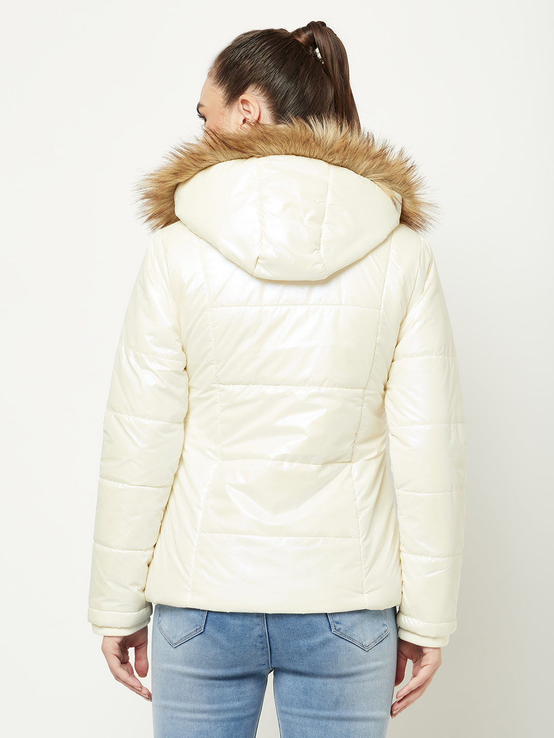   Cream Padded Jacket