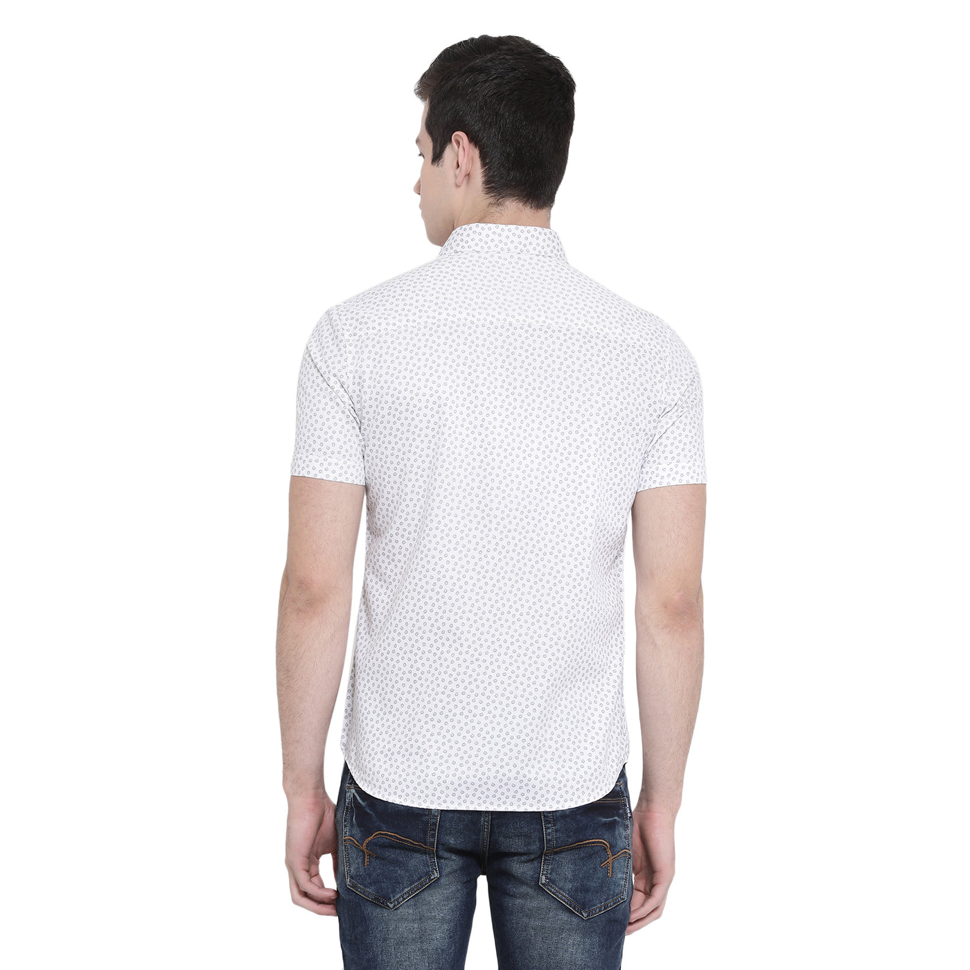 White Printed Shirt - Men Shirts
