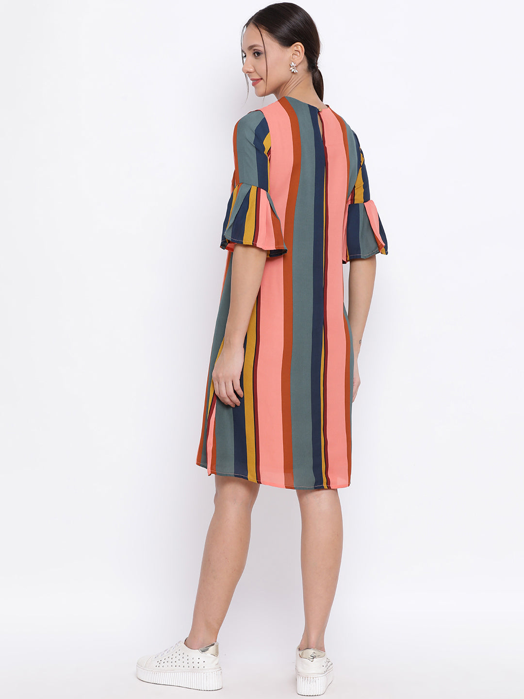 Multicolour Striped Dress - Women Dresses