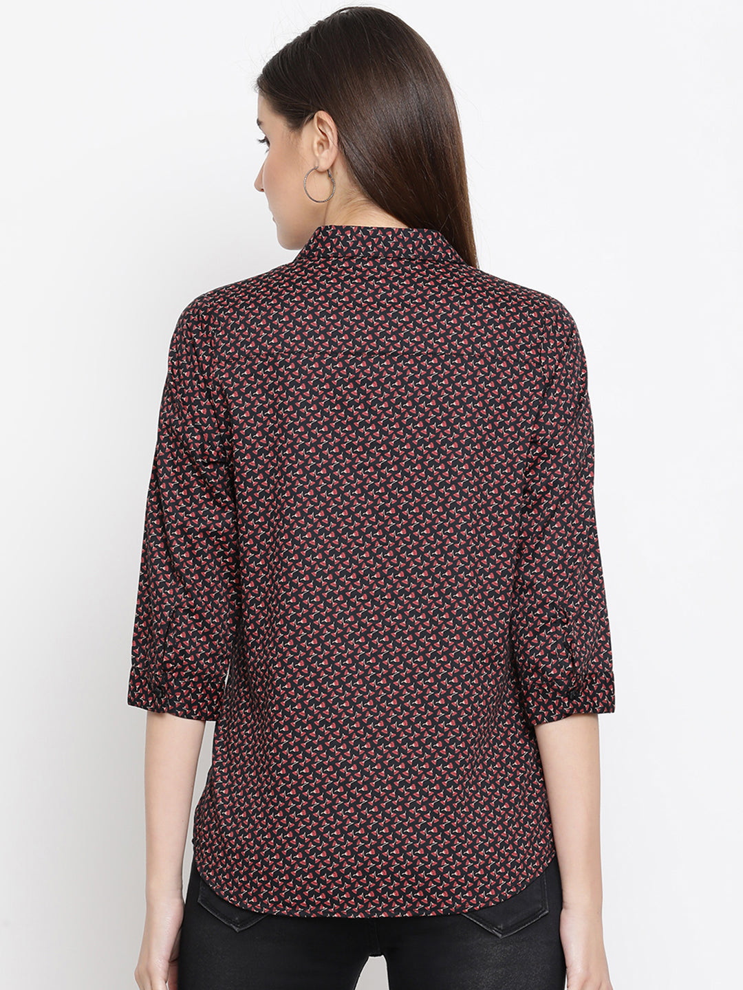 Printed Button up Shirt - Women Shirts