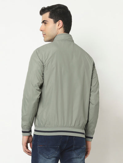  Green Jacket with Logo Work 