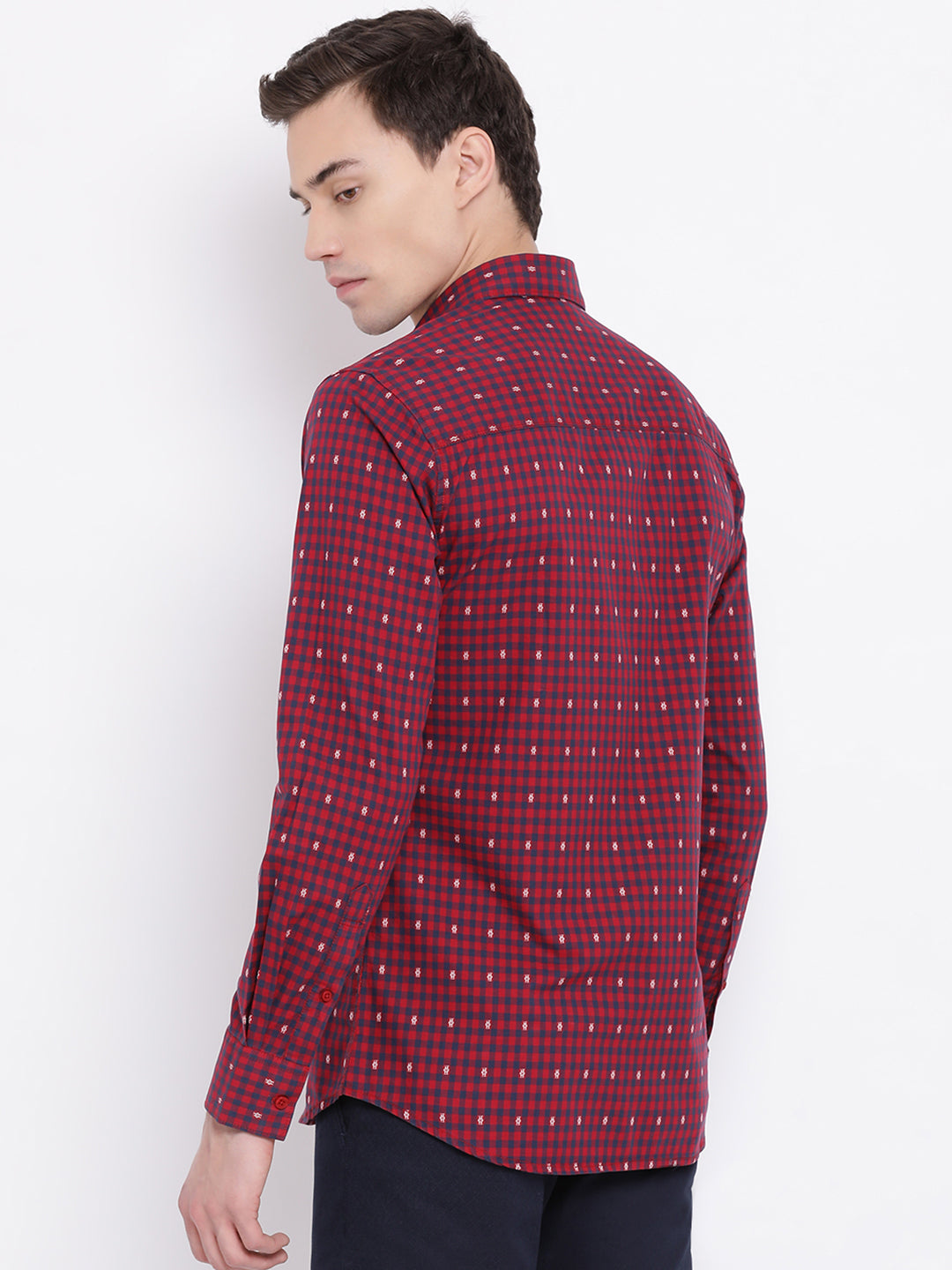 Red Checked Shirt - Men Shirts