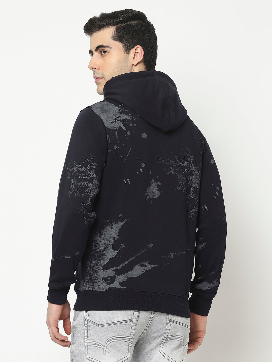  Black Sweatshirt with Graphic Print 