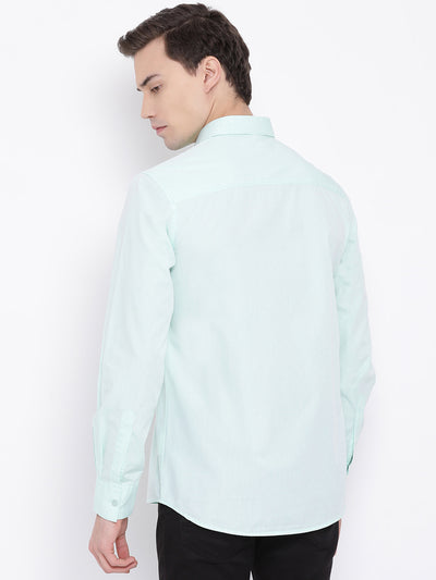 Green Full Sleeves Slim Fit shirt - Men Shirts