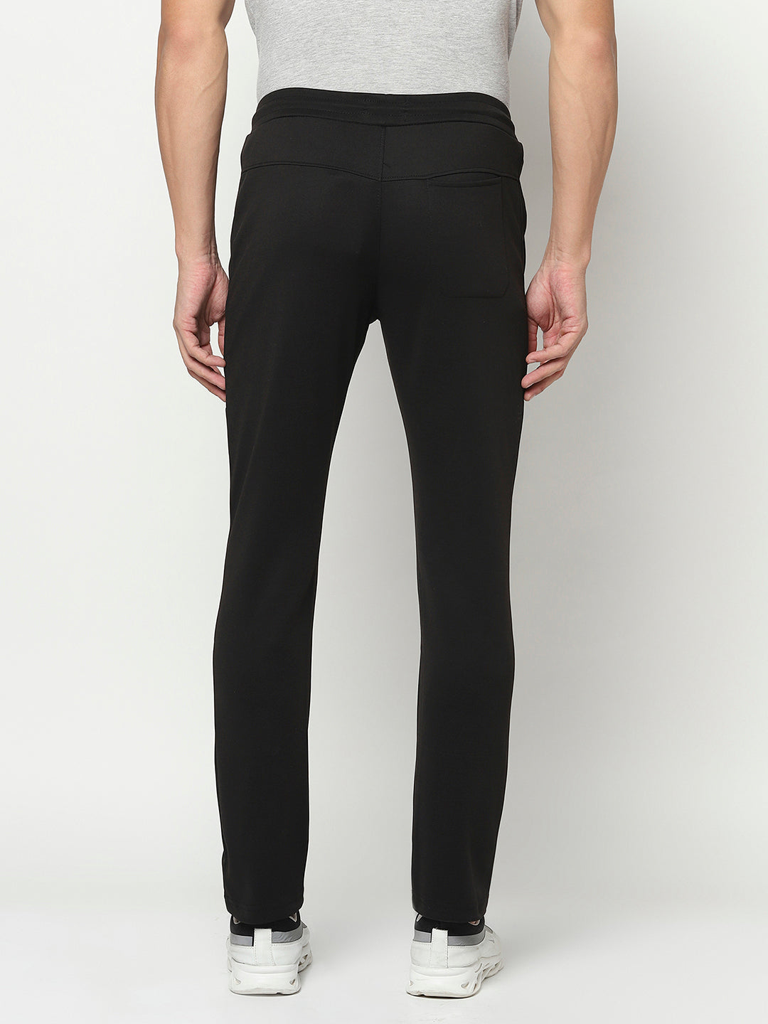 Black Track Pants-Men Track Pants-Crimsoune Club