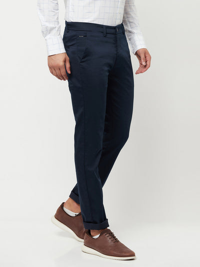 Navy Blue Trousers - Men Trousers