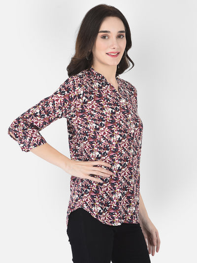 Multi-Colour Floral Top - Women Tops