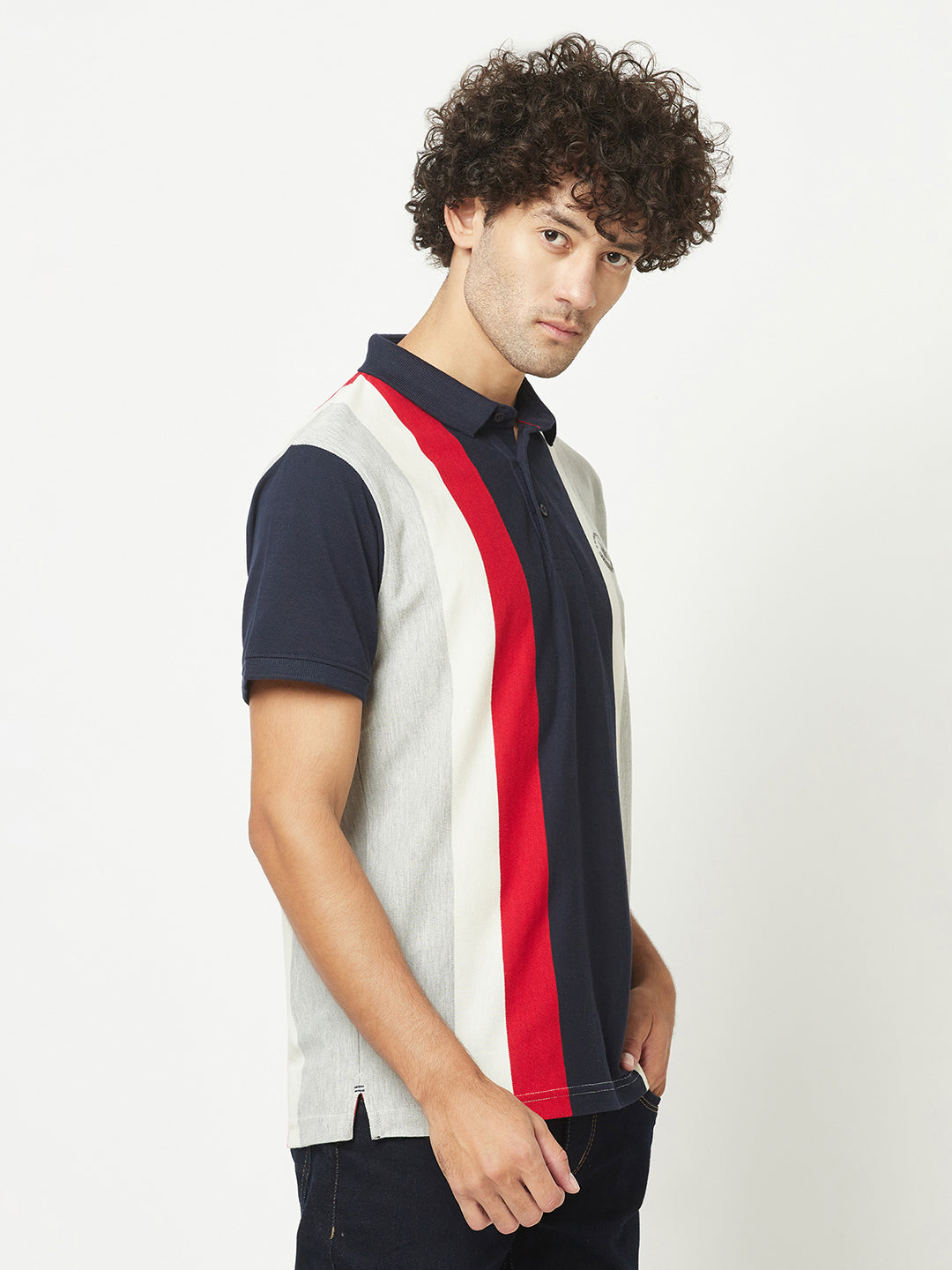  Striped Polo T-Shirt