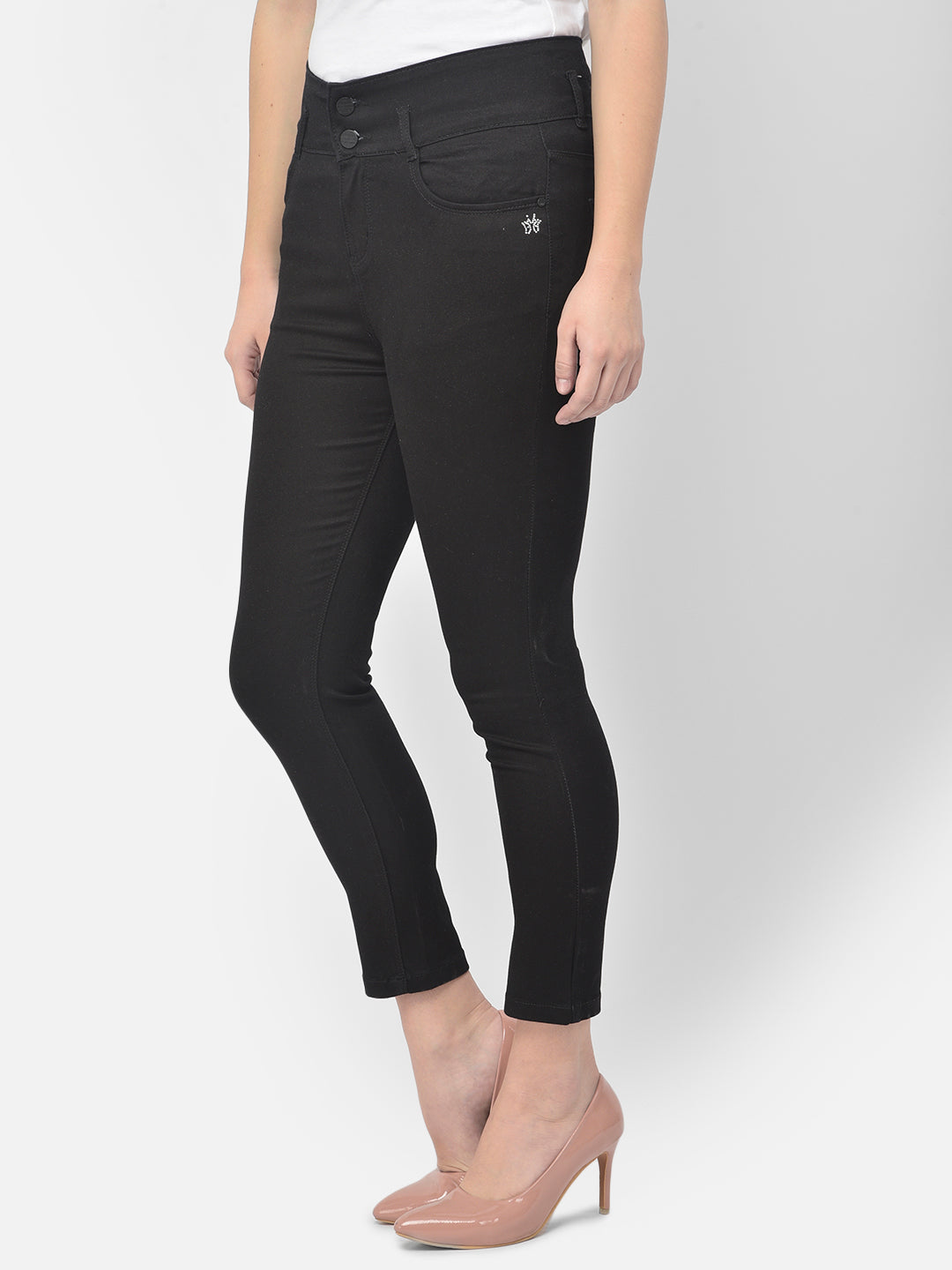 Black High Waist Jeans - Women Jeans