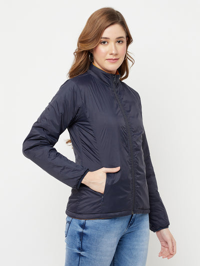 Mustard Reversible Padded Jacket - Women Jackets