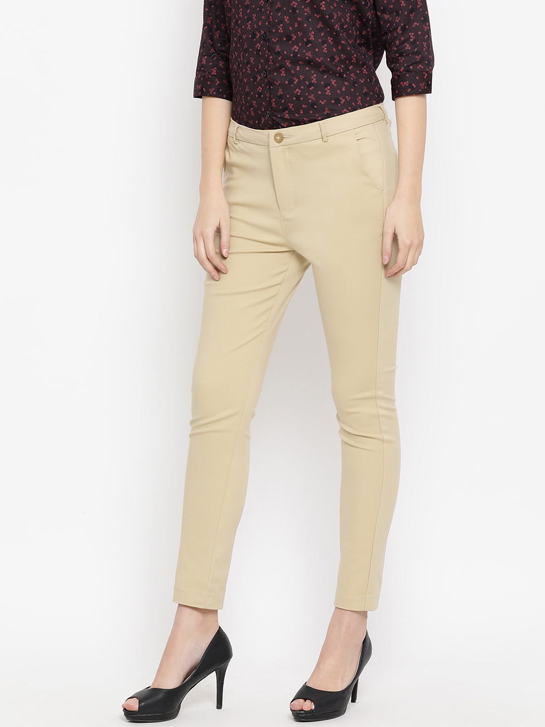 Khaki Trousers - Women Trousers