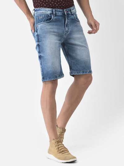 Heavy Fade Denim Shorts - Men Shorts