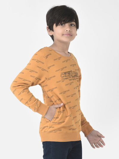  Mustard Crazy Together Sweatshirt