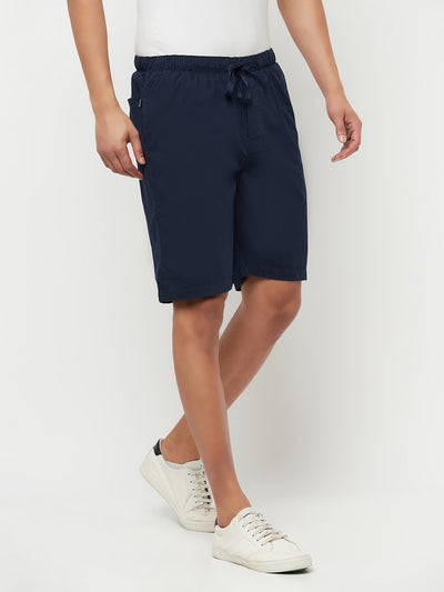 Navy Blue Lounge Shorts - Men Lounge Shorts