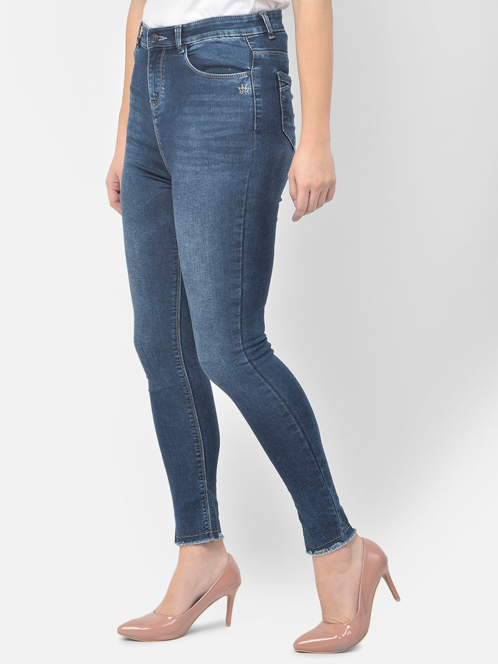 Blue High Waist jeans - Women Jeans