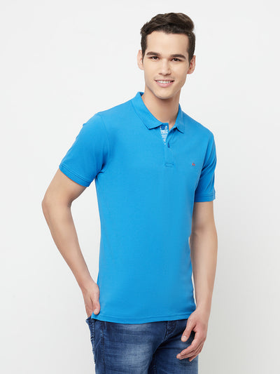 Blue Polo T-Shirt - Men T-Shirts