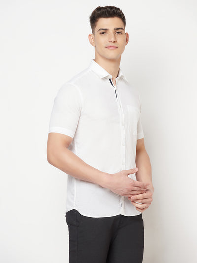 White Linen Shirt - Men Shirts