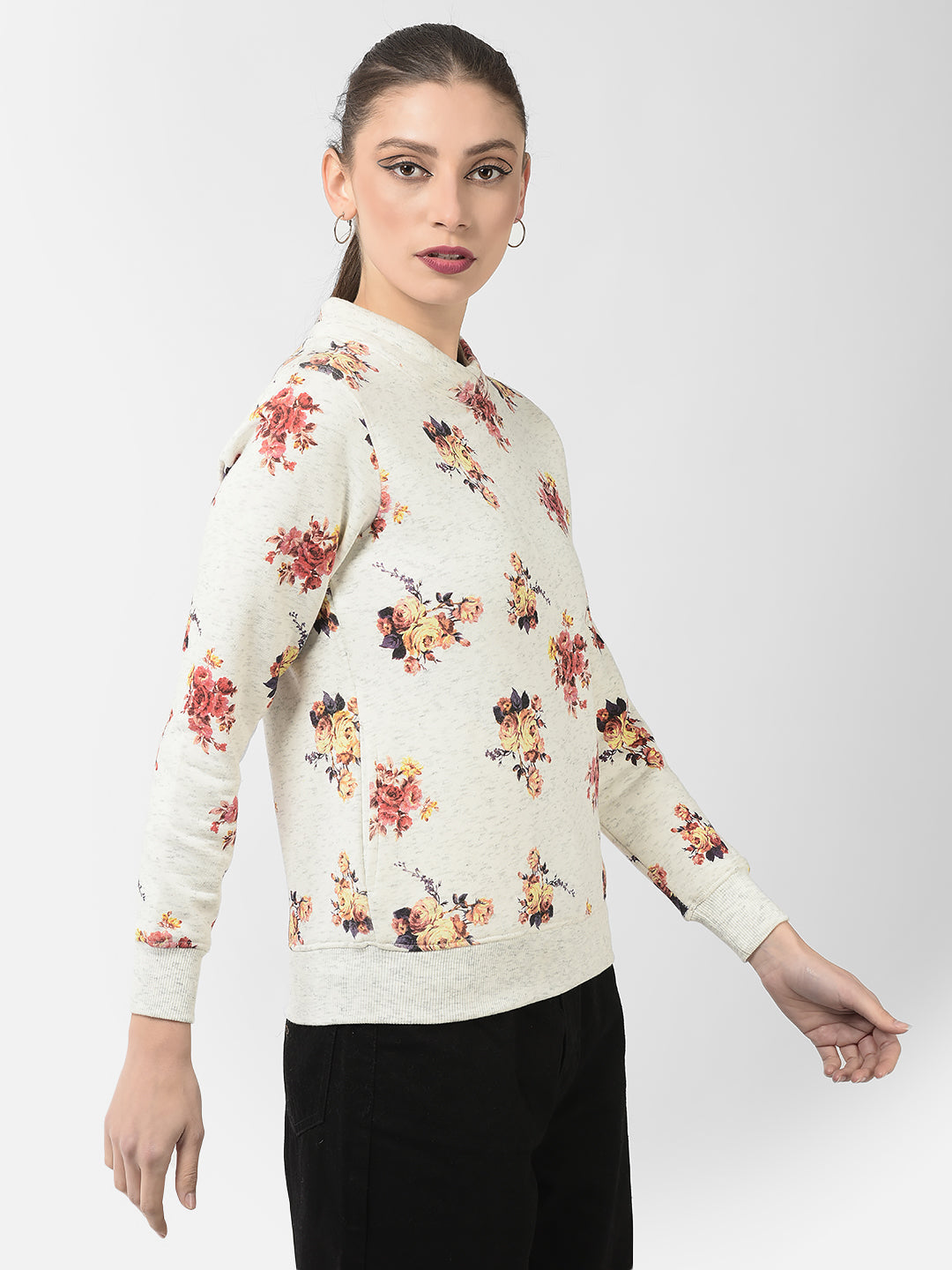  Off-White Floral Sweatshirt 