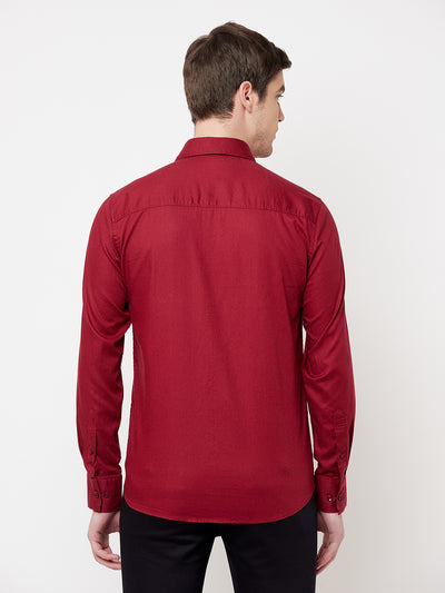 Maroon Casual Shirt - Men Shirts