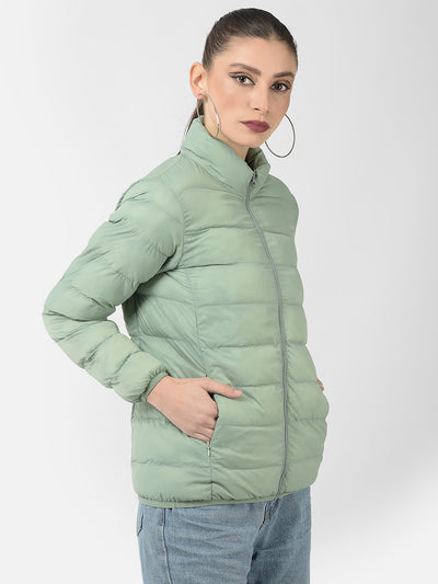  Mint Green Quilted Jacket 