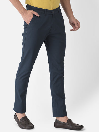 Navy Blue Trousers - Men Trousers